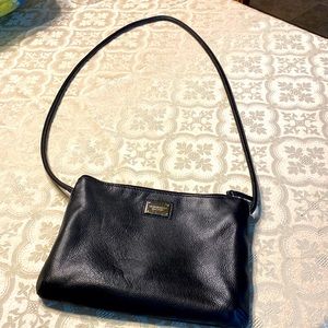 Tignanella leather black small shoulder bag